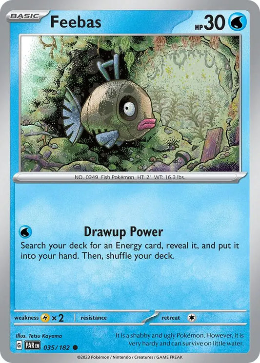 035/182 Feebas Paradox Rift Pokémon Card