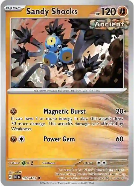 098/162 Sandy Shocks Scarlet & Violet Temporal Forces Pokémon Card