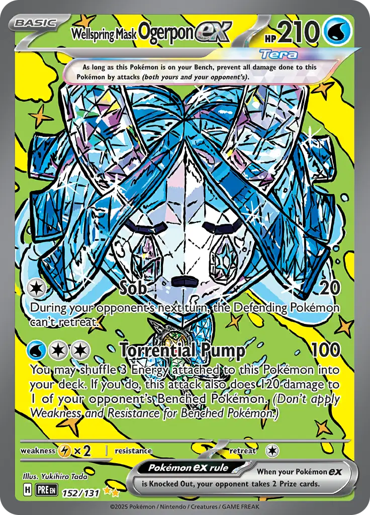 152/131 Wellspring Mask Ogerpon ex Prismatic Evolutions Pokémon Card
