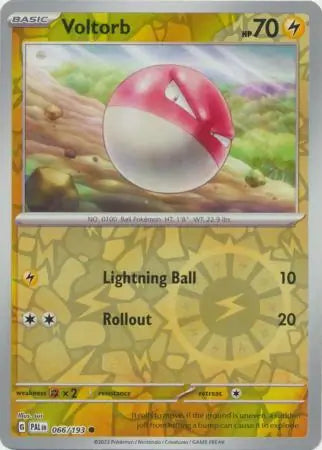 066/193 Voltorb Reverse Holo Paldea Evolved Pokémon Card