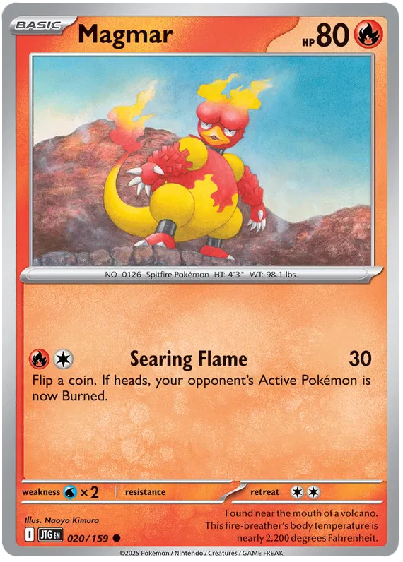 020/159 Magmar Journey Together Pokémon Card