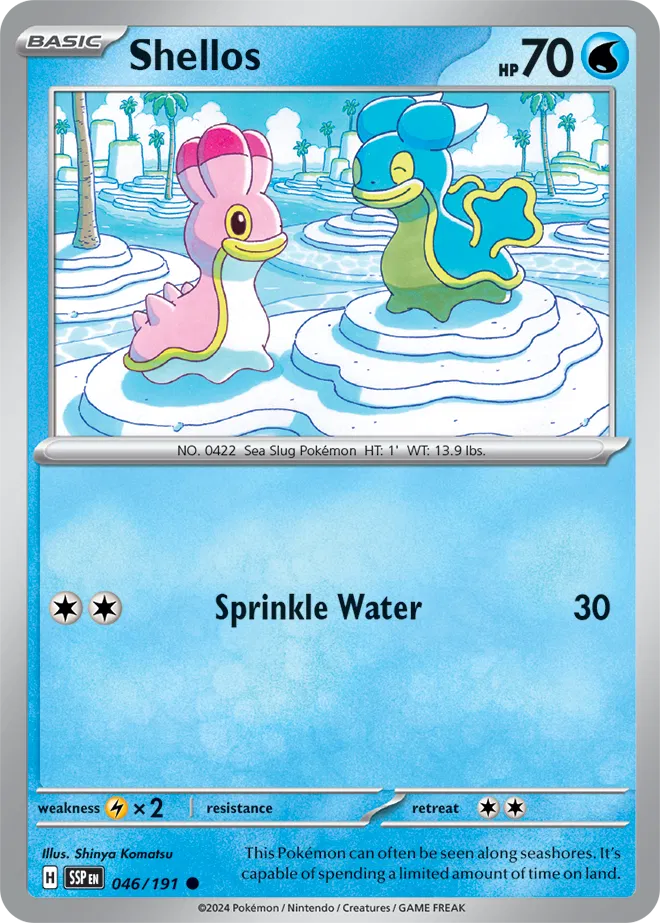 046/191 Shellos Surging Sparks Pokémon Card