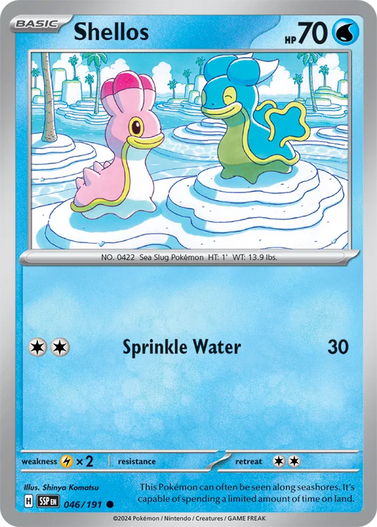 046/191 Shellos Surging Sparks Pokémon Card