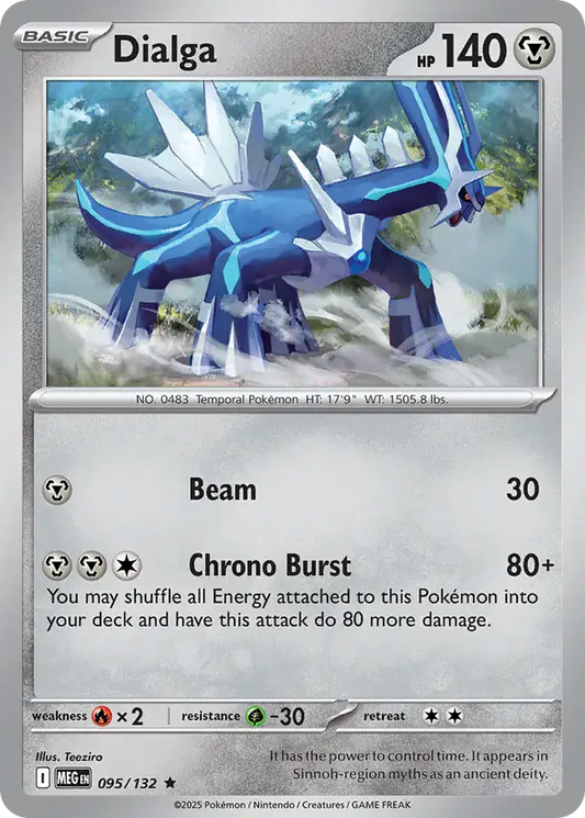 095/132 Dialga Mega Evolution Pokémon Card