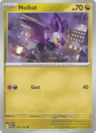 152/193 Noibat Paldea Evolved Pokémon Card