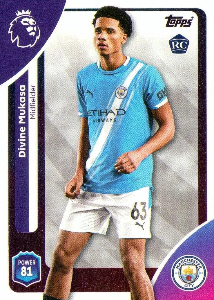 186 Divine Mukasa - Manchester City RC