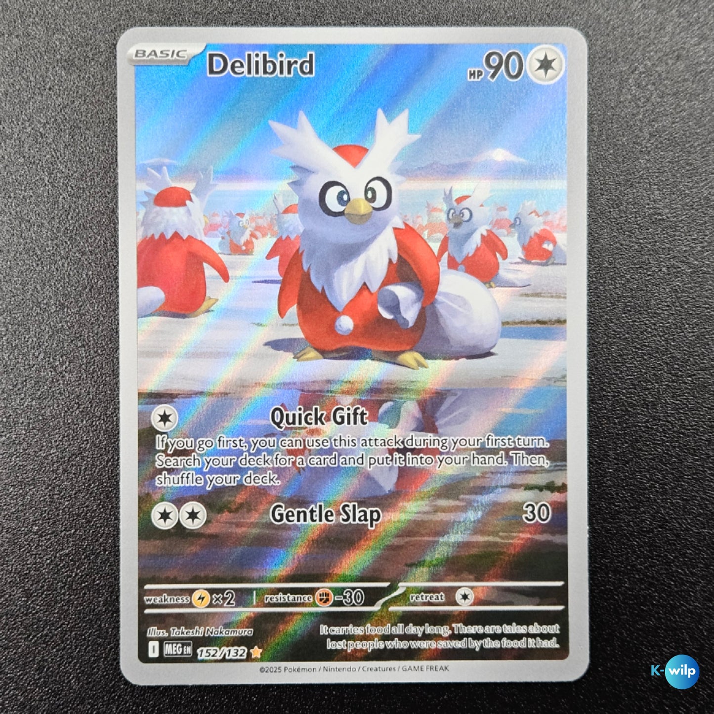 Delibird 152/132 Mega Evolution English Pokémon Trading Card