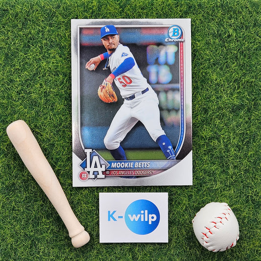 026 Mookie Betts - Los Angeles Dodgers 2025 Bowman Chrome Topps Baseball Trading Card