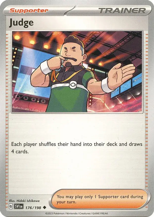 176/198 Judge Scarlet & Violet Base Set Pokémon Card