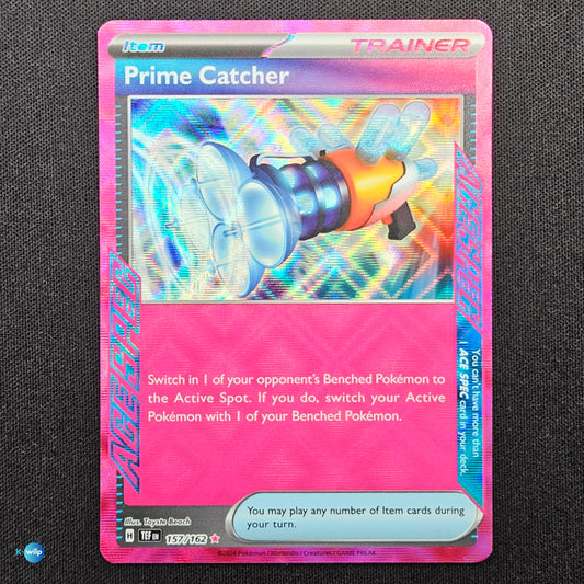 157/162 Prime Catcher Temporal Forces ACE SPEC Holo Rare Pokémon Trading Card