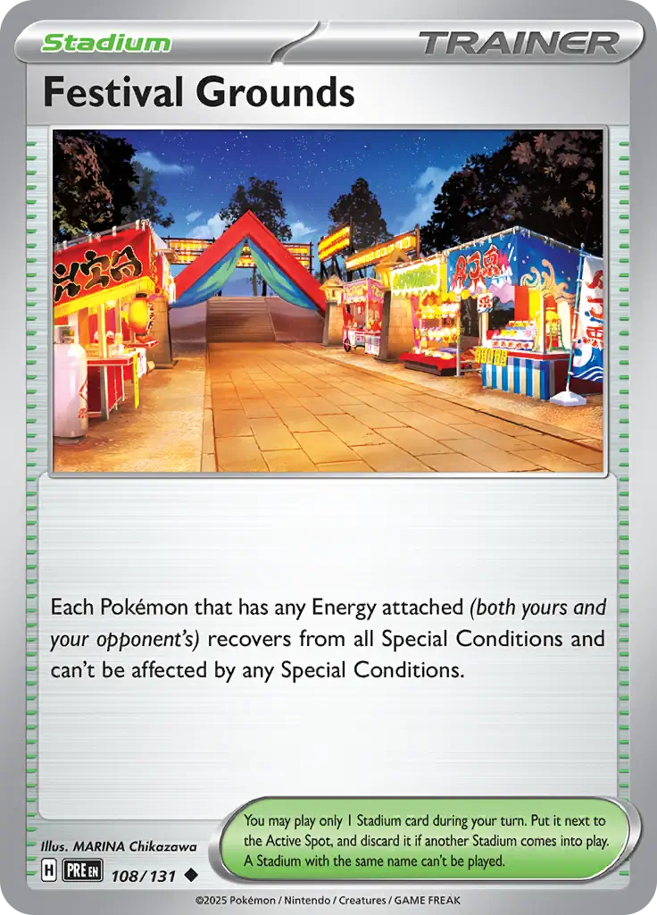 108/131 Festival Grounds Prismatic Evolutions Pokémon Card