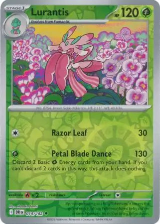 014/182 Lurantis Reverse Holo Destined Rivals Pokémon Card