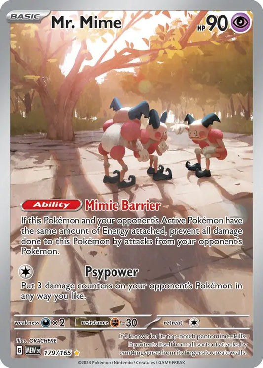 179/165 Mr. Mime 151 Pokémon Card