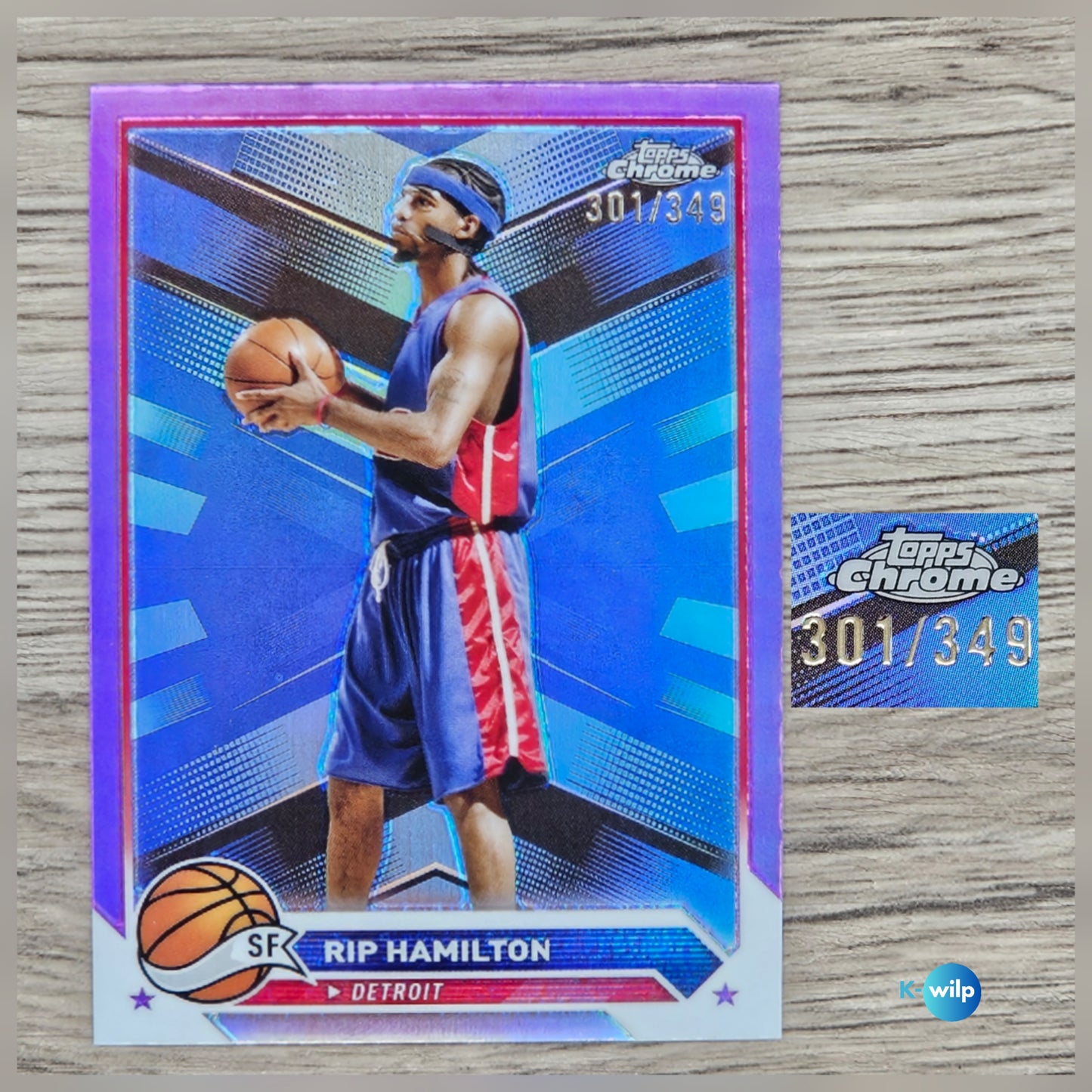 Rip Hamilton #109 Numbered (301/349) 2024 Topps Basketball