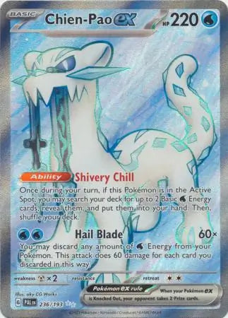 236/193 Chien-Pao ex Paldea Evolved Pokémon Card