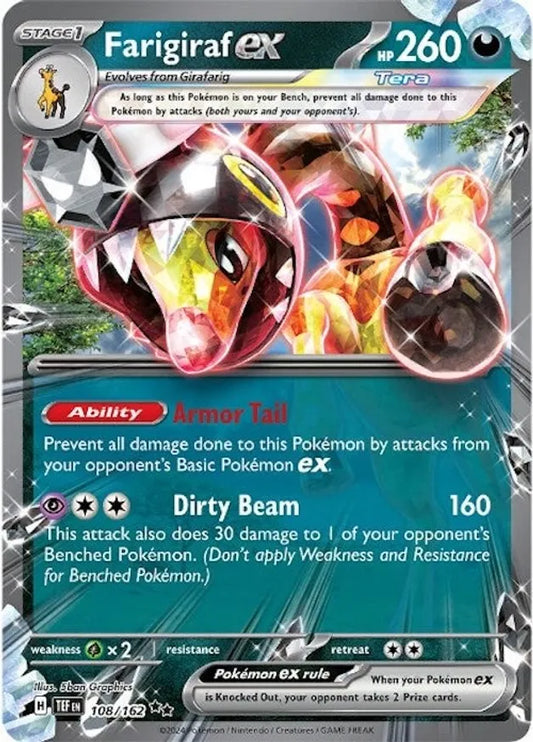 108/162 Farigiraf ex Scarlet & Violet Temporal Forces Pokémon Card