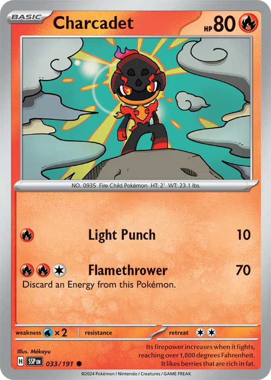033/191 Charcadet Surging Sparks Pokémon Card