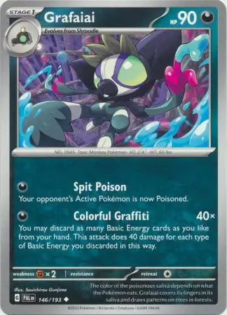 146/193 Grafaiai Paldea Evolved Pokémon Card