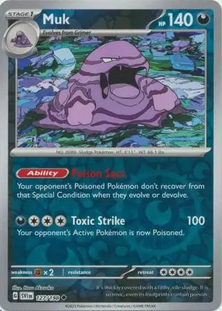 127/198 Muk Reverse Holo Scarlet & Violet Base Set Pokémon Card