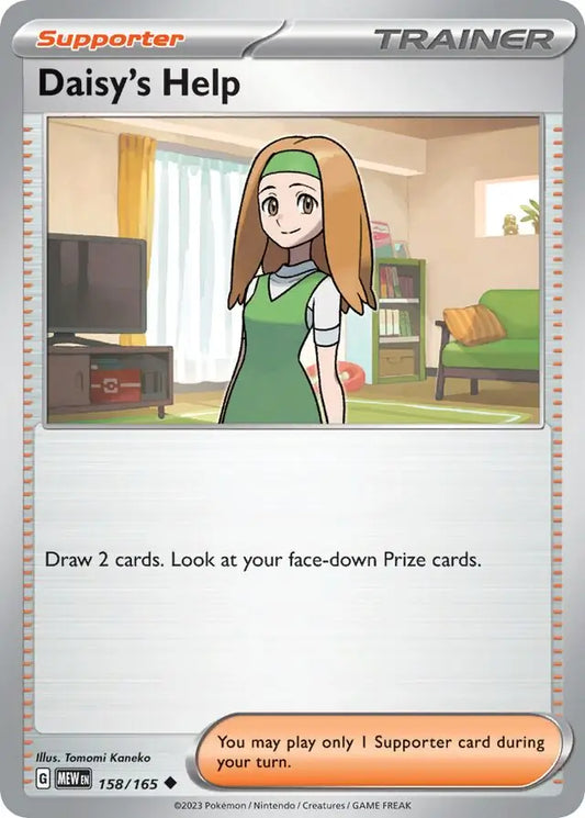 158/165 Daisy's Help 151 Pokémon Card