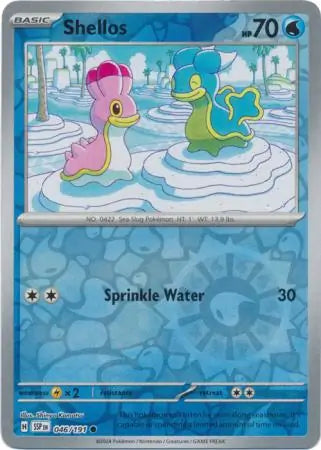 046/191 Shellos Reverse Holo Surging Sparks Pokémon Card