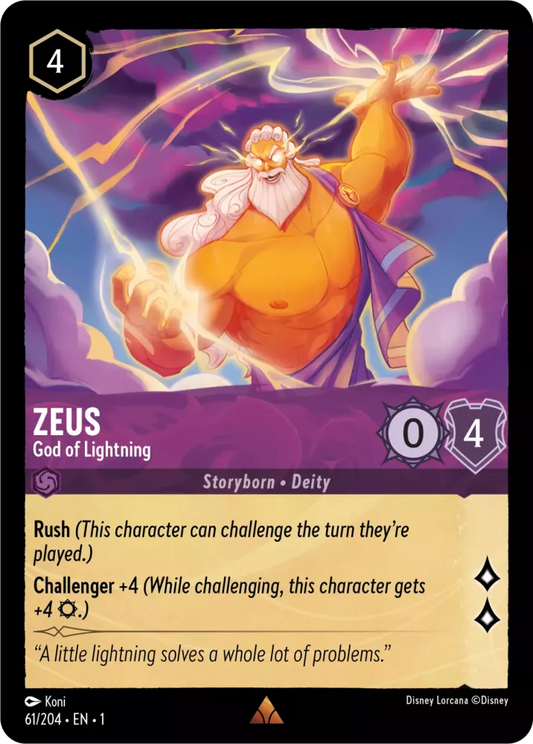 061/204 Zeus God of Lightning