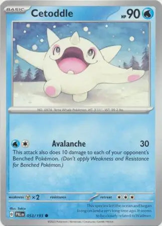 053/193 Cetoddle Paldea Evolved Pokémon Card