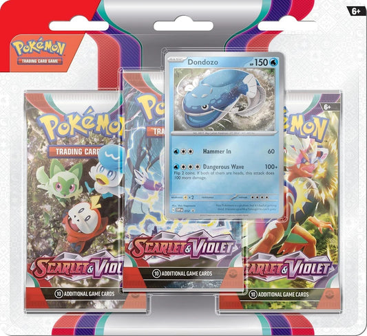 S&V Base Set 3 Booster Packs & Dondozo Promo Card
