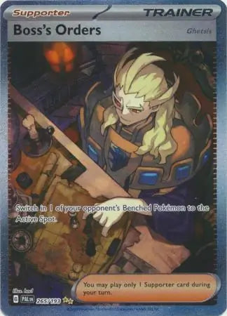 265/193 Boss's Orders Paldea Evolved Pokémon Card