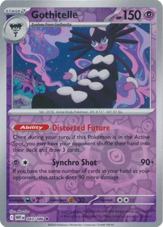 043/086 Gothitelle Reverse Holo White Flare Pokémon Card