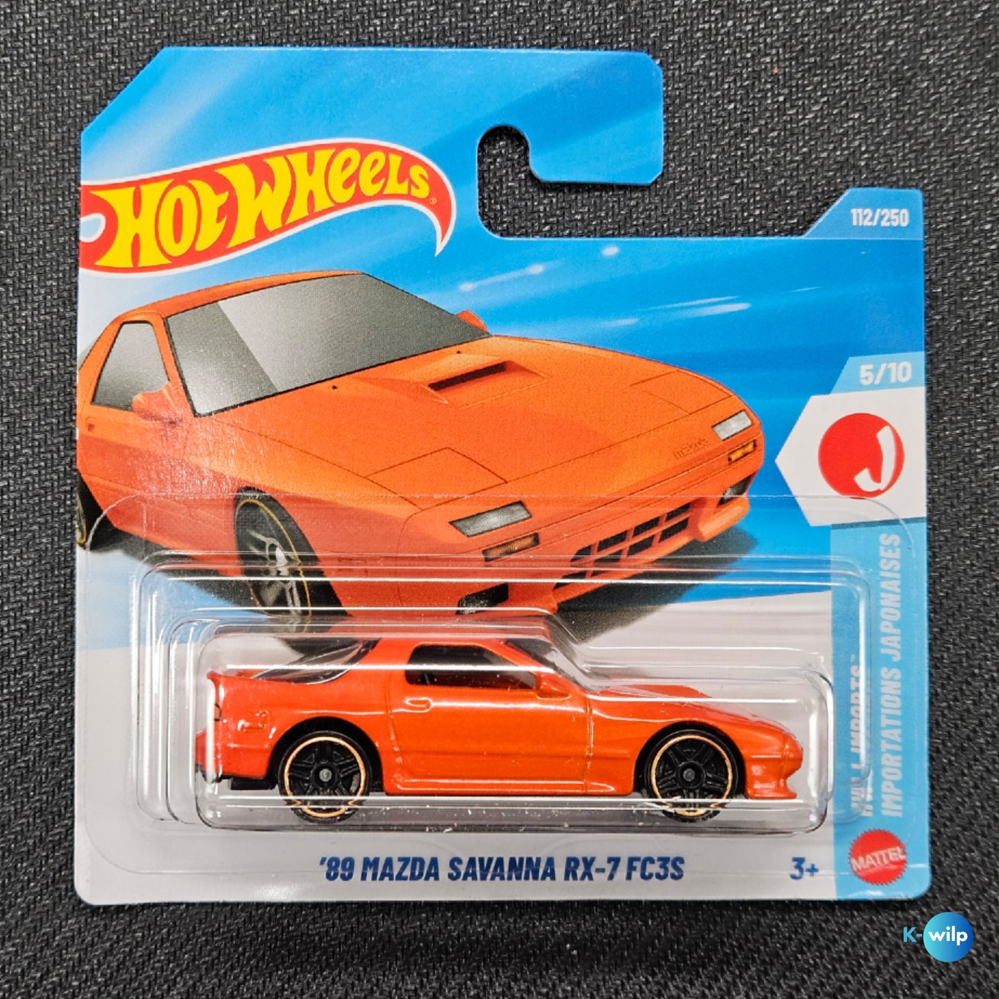 112/250 '89 Mazda Savanna RX-7 FC3S HW Imports 2026 Mainline Hot Wheels Short Card Mattel