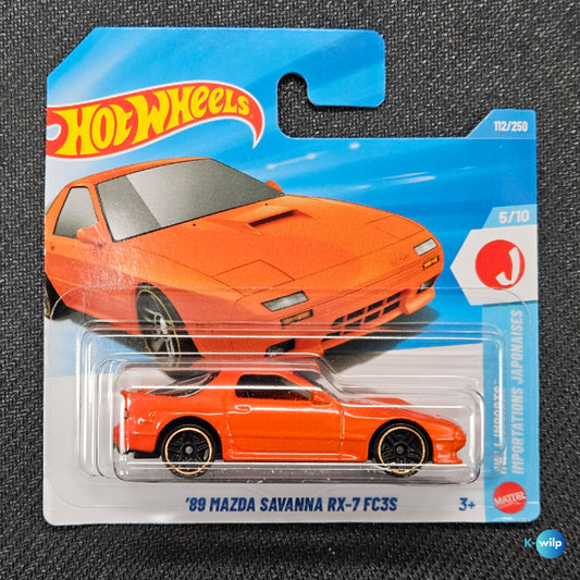 112/250 '89 Mazda Savanna RX-7 FC3S HW Imports 2026 Mainline Hot Wheels Short Card Mattel