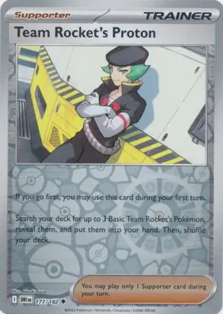 177/182 Team Rocket's Proton Reverse Holo Destined Rivals Pokémon Card