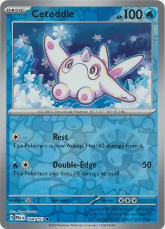 054/193 Cetoddle Reverse Holo Paldea Evolved Pokémon Card