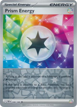 086/086 Prism Energy Reverse Holo Black Bolt Pokémon Card