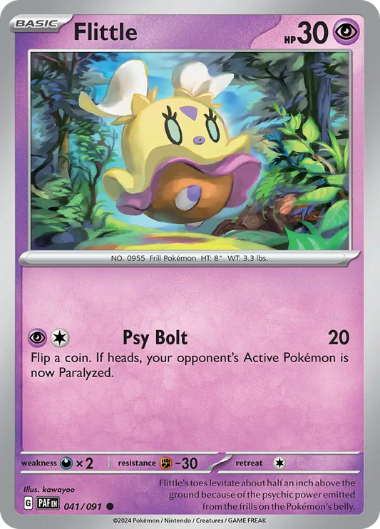 041/091 Flittle Paldean Fates Pokémon Card