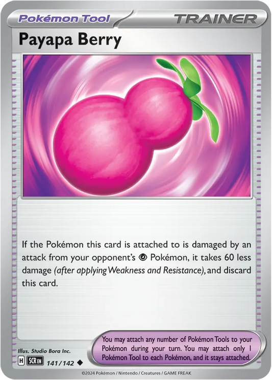141/142 Payapa Berry Stellar Crown Pokémon Card