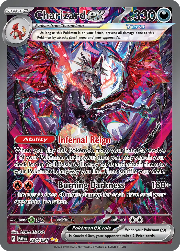 234/091 Charizard ex Paldean Fates Pokémon Card