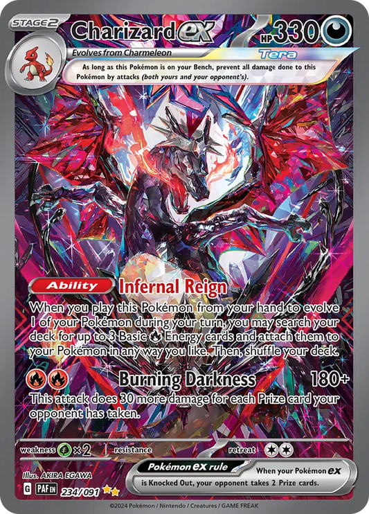 234/091 Charizard ex Paldean Fates Pokémon Card