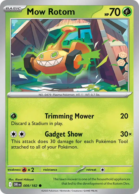 009/182 Mow Rotom Destined Rivals Pokémon Card