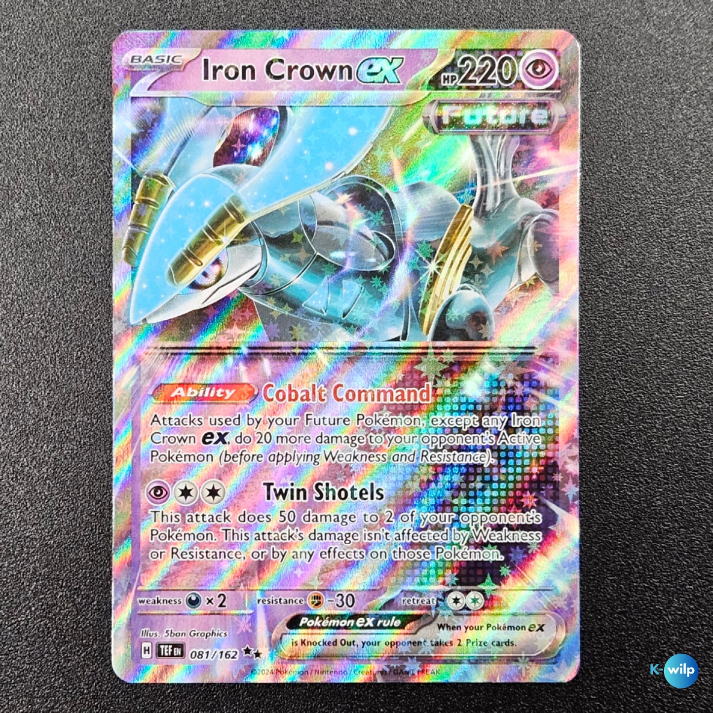 Iron Crown ex 081/162 Temporal Forces English Pokémon Trading Card