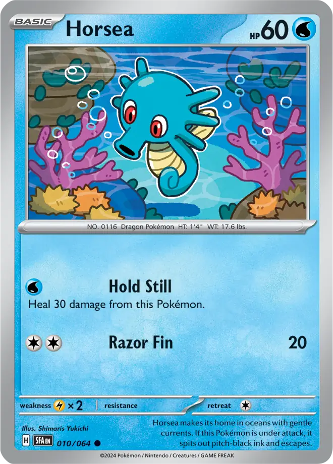 010/064 Horsea Shrouded Fable Pokémon Card