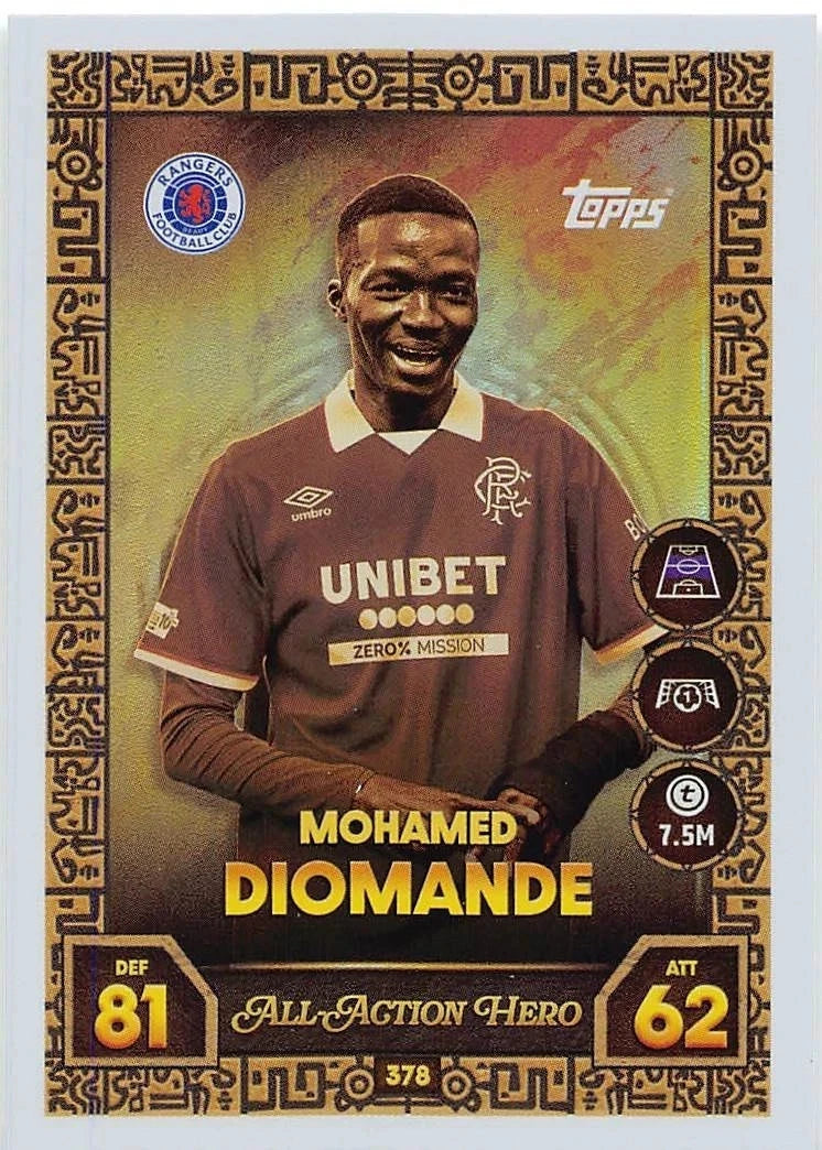 378 Mohamed Diomande (Rangers FC) All-Action Hero