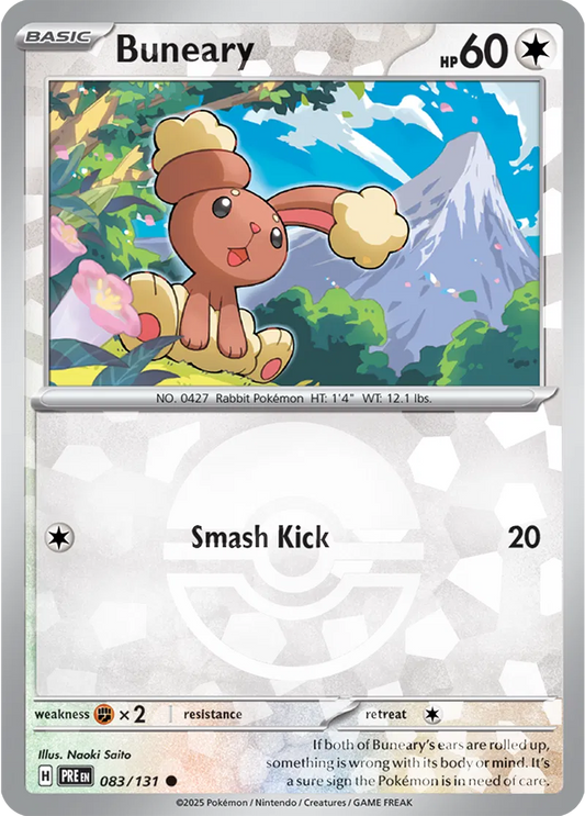 083/131 Buneary Poke Ball Holo Prismatic Evolutions Pokémon Card
