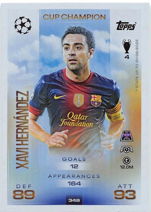 349 Xavi Hernández (FC Barcelona) Cup Champion