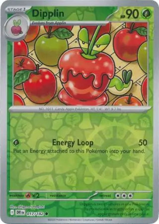 017/182 Dipplin Reverse Holo Destined Rivals Pokémon Card