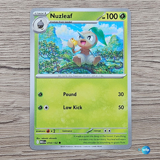 014/132 Nuzleaf Mega Evolution Pokémon Card