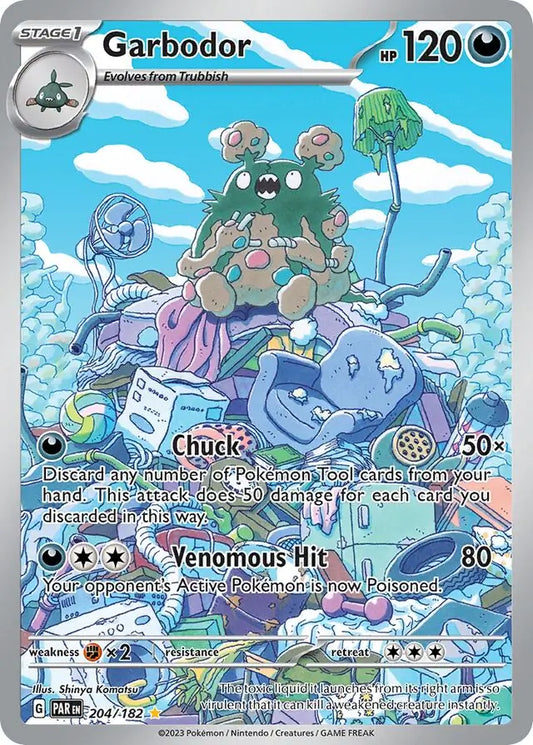 204/182 Garbodor Paradox Rift Pokémon Card