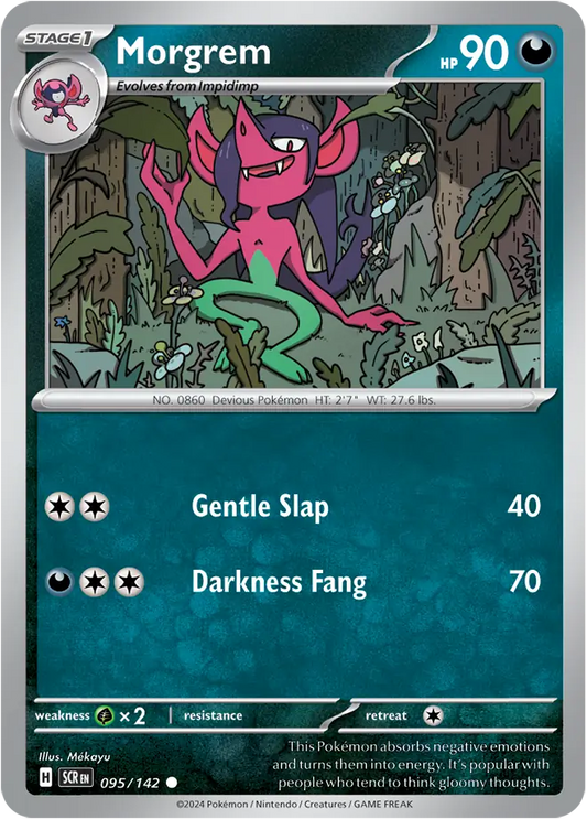 095/142 Morgrem Stellar Crown Pokémon Card