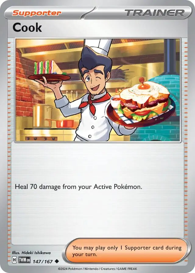 147/167 Cook Twilight Masquerade Pokémon Card